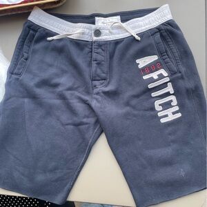 Abercrombie & Fitch Dark Blue Fleece Shorts
